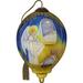 Precious Moments Away in a Manger Glass Finial Ornament Glass in Blue/Yellow | 3 H x 2.05 W x 2.05 D in | Wayfair 7221108