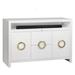 TVLIFTCABINET, Inc Enclave Enclose Storage TV Stand for TVs up to 65" Wood in White/Yellow | Wayfair AT006752WHITE-1