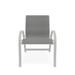 Red Barrel Studio® Hiraku Stacking Patio Dining Armchair Sling in White | 34.75 H x 25 W x 28.5 D in | Wayfair 6FE5A47080144845ACDCBEC03CDFC387