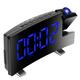 Wrought Studio™ Digital Analog Electric Alarm Tabletop Clock in Black Plastic/Acrylic in Black/Brown | 7.09 H x 3.82 W x 1.69 D in | Wayfair