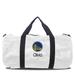 Golden State Warriors White Camo Print Personalized Duffel Bag