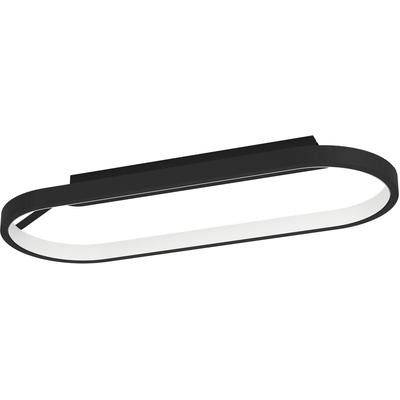 EGLO Deckenleuchte "CODRIALES", schwarz, H: 11,60cm, Lampen, Deckenleuchte in schwarz aus Alu - 27W - Warmweiß