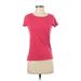 Ann Taylor LOFT Short Sleeve T-Shirt: Pink Tops - Women's Size Small