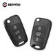 KEYYOU – coque à rabat pour clé de voiture pour Hyundai I20 I30 IX35 I35 Kia Rio 3 Picanto Ceed