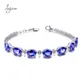 Bracelets de luxe en argent Sterling 100% et saphir bleu pour femmes bijoux fins cadeau vente en