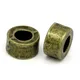 Dorypik-Perles d'espacement en alliage de zinc rondes bronze antique bracelets exécutifs de