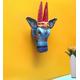 Exclusive Hand painted wooden cow face wall hanging