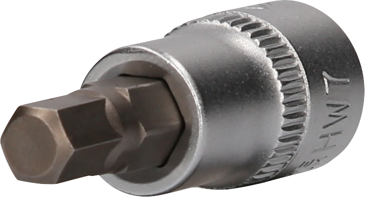 BRILLIANT TOOLS Steckschlüsseleinsatz 3/8 Innensechskant Bit-Stecknuss, 7 BT021874