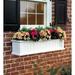 Plow & Hearth Lexington Self-Watering Polyethylene Window Box Planter Plastic in White | 11 H x 11 W x 36 D in | Wayfair 52055 WH