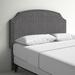Red Barrel Studio® Panel Headboard Upholstered/Linen in Gray | 43 W x 4 D in | Wayfair THRE9290 32772726