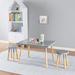 Mack & Milo™ Simons Casual Furniture Dipped Table & Stool Set In Gray Wood in Brown/Gray | 18.86 H x 23.58 W in | Wayfair