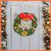 The Holiday Aisle® Christmas Wreath Decorative Accent, Polyester | 3.94 H x 19.69 W x 19.69 D in | Wayfair 6765F3D4A3ED46FC9228F27F87C86947