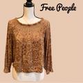 Free People Tops | Adorable Free People Boho Peasant Top! Like New! Size Xs | Color: Tan | Size: Xs