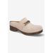 Wide Width Women's Ventura Flats by Bella Vita in Stone Suede Leather (Size 8 1/2 W)