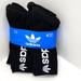 Adidas Underwear & Socks | Adidas 6 Pairs Of Crew Length Socks, Black With White Logo | Color: Black/White | Size: L