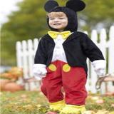 Disney Costumes | Disney Brand 4t/5t Mickey Mouse Costume | Color: Black/Red | Size: Osb