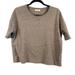 Madewell Tops | Madewell Grey Short Sleeve Crop Tee Shirt Sweatshirt Style Woman's Size Small | Color: Gray | Size: S