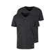 TOM TAILOR Herren Doppelpack T-Shirt, grau, Gr. S