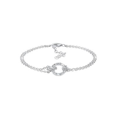 Elli - Kreise Kristalle 925 Sterling Silber Armbänder & Armreife Damen