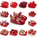 Chaussures de marche non ald grill pour bébé chaussures astronomiques pour nouveau-né rouge mode