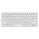 Rapoo Kabellose Multimodus-Tastatur "E9600m", Weiß, Qwertz