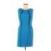 Donna Ricco Casual Dress - Sheath: Blue Dresses - Women's Size 6