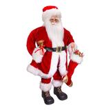 Kurt Adler 36 Inch Kringles Classic Red Standing Santa Christmas Decor Figurine - 17 x 9 x 36 inches
