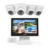 SANNCE 4 Channel 4-Camera Wired CCTV Security Surveillance System IP66 Outdoor Waterproof Remote Access Motion Detection