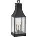 Outdoor Beacon Hill-Large Pier Mount Lantern-Museum Black