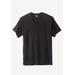 Men's Big & Tall Hanes Stretch Cotton 3-pack V-Neck Undershirt by Hanes in Black (Size 6XL)