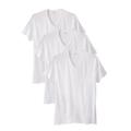 Men's Big & Tall Hanes Stretch Cotton 3-pack V-Neck Undershirt by Hanes in White (Size 9XL)