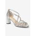 Wide Width Women's Aliette Sandals by Bella Vita in Silver Metallic (Size 7 W)