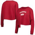 Women's Nike Crimson Oklahoma Sooners Est. Cropped Long Sleeve T-Shirt