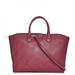 Burberry Bags | Nwt Burberry London Grainy Leather Check Medium Dewsbury Tote Bag | Color: Red | Size: Os