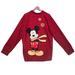 Disney Shirts | Disney Mickey Mouse Red Flannel Plaid Long Sleeve Button Front Pajama Shirt Top | Color: Black/Red | Size: L