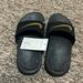 Nike Shoes | Nike Slides Brand New Never Use. | Color: Black/Gold | Size: 2 Youth