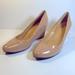 J. Crew Shoes | J. Crew Patent Leather Nude Wedges | Color: Tan | Size: 7.5