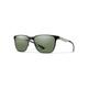 Smith Lowdown Metal Sunglasses Matte Black/Silver Frame ChromaPop Polarized Gray Green Lens 204930TI754L7