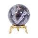 FASHIONZAADI Amethyst Healing Crystals Sphere Ball Natural Crystal Ball Mineral Stone Ball with Decorative Stand Halloween Crystal Tarot Accessories Ball Gift Lovers 50mm