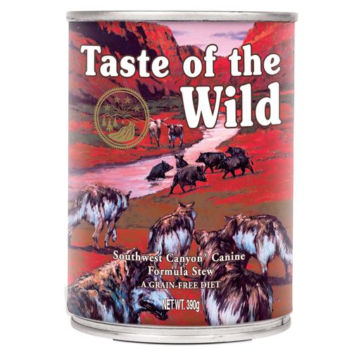 12x390g Taste of the Wild Southwest Canyon Hundefutter nass