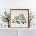 The Holiday Aisle® Green Truck & Trees Wood in Brown | 16 H x 16 W x 1.5 D in | Wayfair 23C2AF25BB5A4FD4A6FDCE881DF05646
