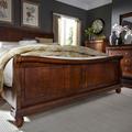 Traditional King Sleigh Footboard In Rustic Cherry Finish - Liberty Furniture 589-BR22F