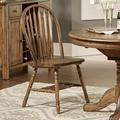 Solids Windsor Side Chair In Antique Honey Finish w/ Heavy Distressing - Liberty Furniture 186-C1000S