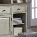 Traditional Right Pier Base In Antique White Finish w/ Wire Brushed Tobacco Accents - Liberty Furniture 498-ER00B