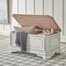 European Traditional Storage Trunk In Antique White Base w/ Weathered Bark Tops - Liberty Furniture 244-OT1013