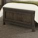 Rustic Full Panel Footboard In Rock Beaten Gray Finish with Saw Cuts - Liberty Furniture 759-BR18