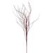 Vickerman 697252 - 37" Artificial Burgundy Wavy Twig Glitter Spray (6 Pack) (QG221065)