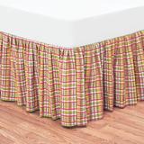 Hot Pink Plaid Bed Skirt