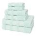 Darby Home Co Karani Luxury Extra Soft 6 Piece 100% Turkish Cotton Bath Towel Set 100% Cotton in Green/Blue | 27 W in | Wayfair