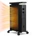 Costway 1500 Watt 5100 BTU Electric Radiator Space Heater w/ Digital Display in Black | 27 H x 17 W x 10.5 D in | Wayfair ES10202US-BK